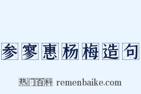 参寥惠杨梅造句是什么意思的图片